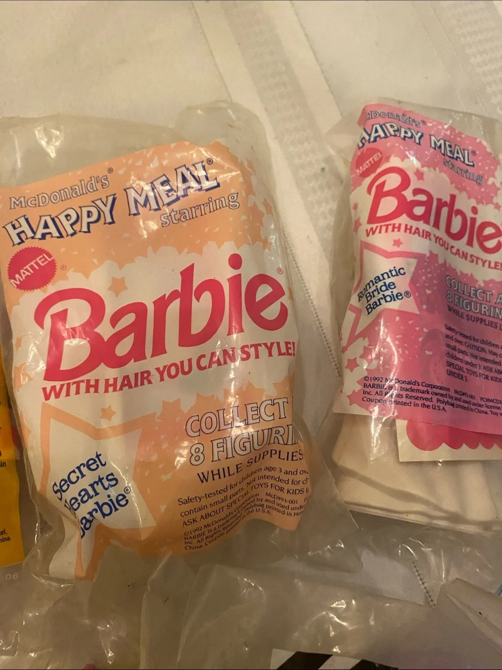 Barbie Happy Meal Toys Mint Condition